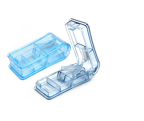 Promotional  pill case &pill cutter with three  compartment for home care pill splitter