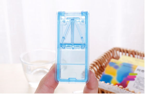 Promotional  pill case &pill cutter with three  compartment for home care pill splitter