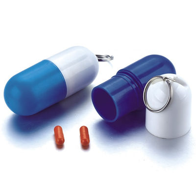 Medical promotion gift unique cute pill box single capsule shaped pill box from Saferlife in China