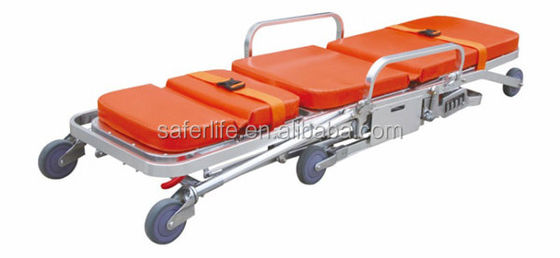 2017 For Sell Multifunctional Folding Hospital Gurney Emergency Aluminum Automatic Loading Ferno Stretcher