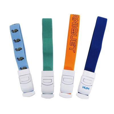 Elastic medical or emergency buckle tourniquet
