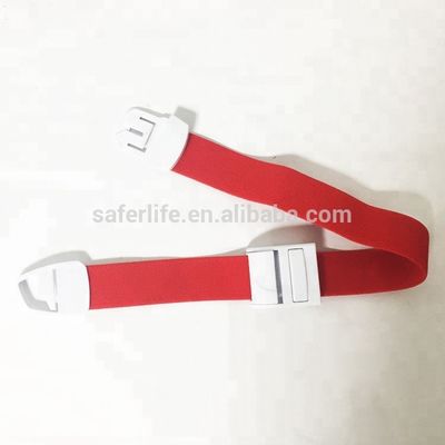 Elastic medical or emergency buckle tourniquet