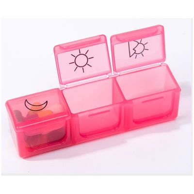 14 Day 2 Week Plastic Pill Dispenser Case For Seniors Colorful 21 Compartments