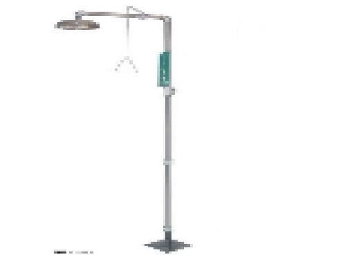 polished stainless steel Laboratory Emergency Shower Eye Washer eyewash station