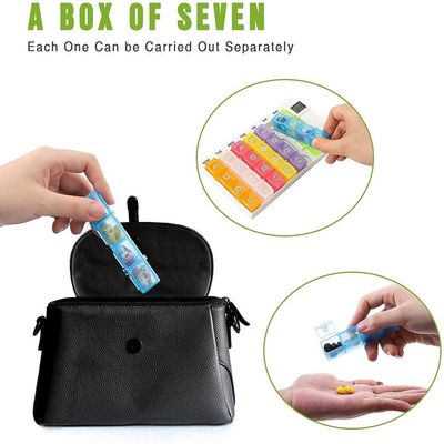 Hot Selling Electronic Smart Box Medicine Case 7Day 4 Times A Day Weekly Pill Dispenser Four groups of reminder alarms