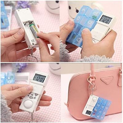 Top fashion good selling medication box dispenser electronic medicine 7day pill case timer/ digital alarm reminder