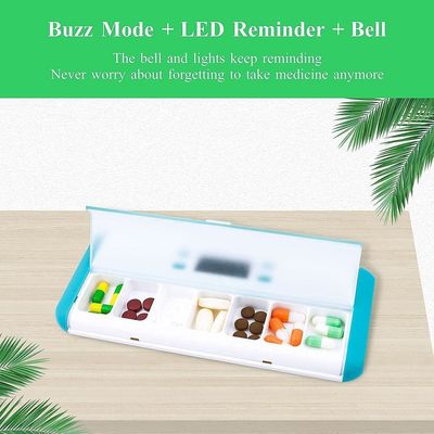 Genuine Dispenser Electronic Smart Box reminder Lock Medicine Case with LED Electronic Timing Dispenser
