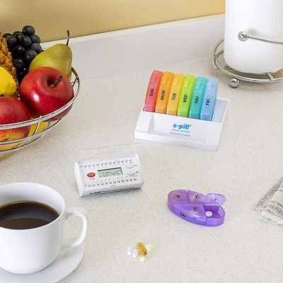 Best Price Self-Timer Dispenser Smart Box Bottle Lock Medicine Case 7Day Holder Electronic Pill Organizer With Timer