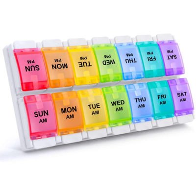 Factory Box 2 Times Day Pica Pastilla Pastilleros Waterproof Aluminum Pill Case