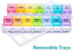 Factory Box 2 Times Day Pica Pastilla Pastilleros Waterproof Aluminum Pill Case