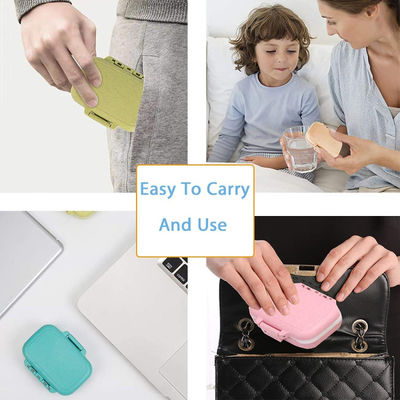 7 Day Monthly Travel Tablet Weekly Pill Dispenser Box For Elderly 4 PC Cases 3 Removable