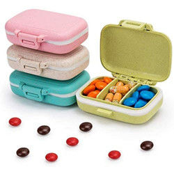 7 Day Monthly Travel Tablet Weekly Pill Dispenser Box For Elderly 4 PC Cases 3 Removable
