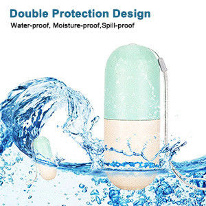 Cute Pill Organizer 7 Day, Weekly Pill Cases Box Waterproof MoistureProof,Travel Weekly Pill Box Case Portable Design to Hold Vi