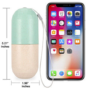Cute Pill Organizer 7 Day, Weekly Pill Cases Box Waterproof MoistureProof,Travel Weekly Pill Box Case Portable Design to Hold Vi