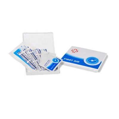 Workplace Portable First Aid Kit 5 Person Home Care White Mini Survival 12x9.5x1.2cm