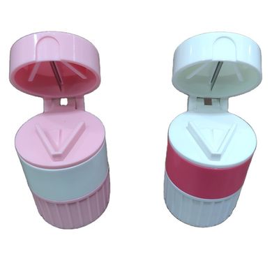 Multiple Pill Tablet Cutter And Crusher Splitter Plastic Medicine Collection Case Box 5x6.5cm