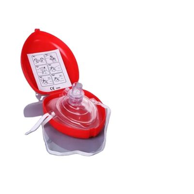Disposable Face Shield Cpr Mask With One Way Valve Heart Problem Mouth To Mouth Rescue Patient