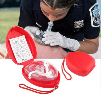 Disposable Face Shield Cpr Mask With One Way Valve Heart Problem Mouth To Mouth Rescue Patient
