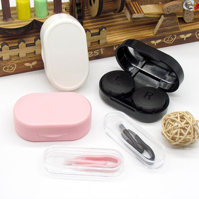 colored contact lens case mini cute contact lens case with mirror