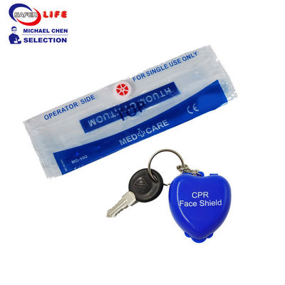 Wholesale first aid CPR face shield keychain life key chain CPR CE Heart shape