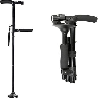 2016 wholesale folding cane free adjustable walking cane with LED light