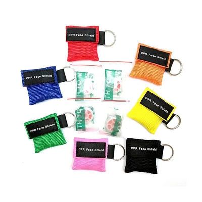 Medical manikin use One way valve Disposable CPR keychain face shield LIFE KEY