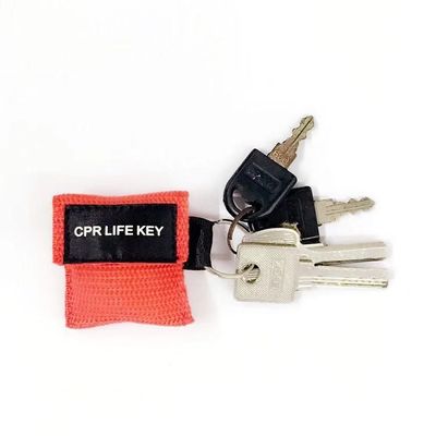 Medical manikin use One way valve Disposable CPR keychain face shield LIFE KEY