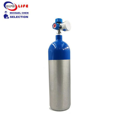 2L First Aid Equipment Supplies Medical Aluminum Cylinder Oxygen Tank Bottle Container