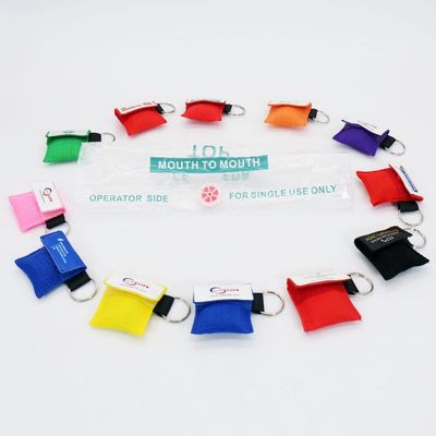 Transparent CPR Rescue Mask for Emergency Medical Grade PVC Material