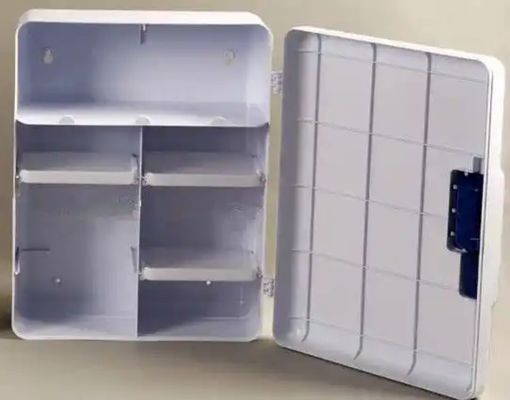 HIPS First Aid Kit Box Cabinet Large Wall Mounted Storage Case With Lock