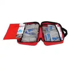 Red Nylon Portable First Aid Kit Outdoor Survival Bag