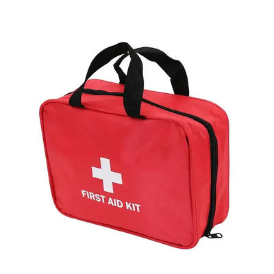 Red Nylon Portable First Aid Kit Outdoor Survival Bag