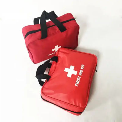 Red Nylon Portable First Aid Kit Outdoor Survival Bag