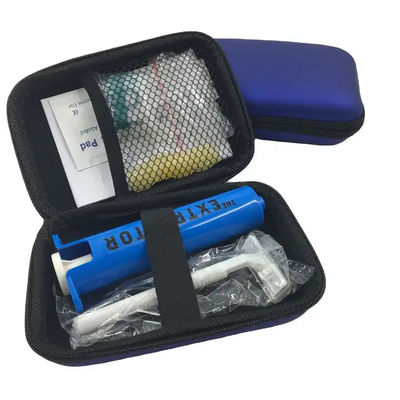 Blue EVA Travel First Aid Kit Venom Extractor Suction Pump Snake Bite Kit Bee Sting