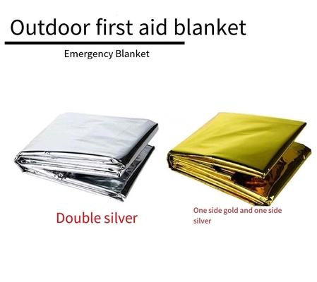 Emergency Blanket 160x210cm PET Film Gold Silver Survival First Aid