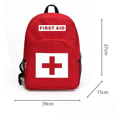 Nylon Travel First Aid Backpack 10 Capacity 0.5kg for Camping Hiking