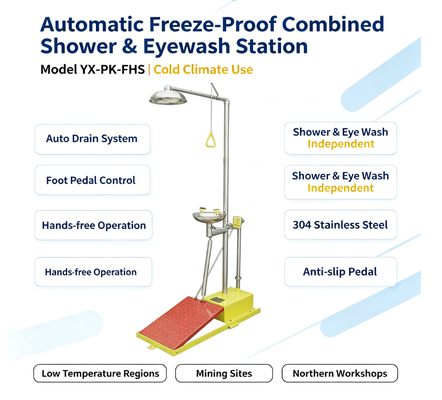  Shower & Eyewash Station YX‑PK‑FHS 