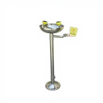 304 SS Floor‑Mounted Eyewash Station