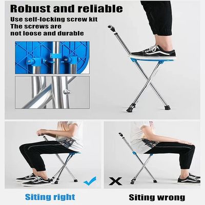 Popular Design Begrit Stick Multifunction Telescopic Folding Walking Aid Cane Floding Cane with Seat Cane Seat for Seniority