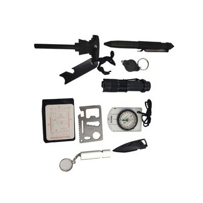 Travel survivor kit Portable Emergency Survival tools with waterproof Shockproof hard case Emergency Survival Kit