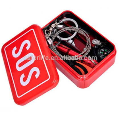 Mini survival kit Swiss knife flashlight first aid kit  camping outdoor  stuff Survival  Tools hiking adventures