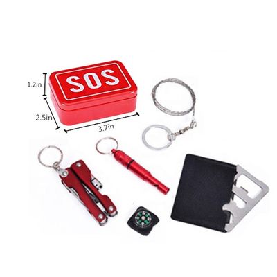 Mini survival kit Swiss knife flashlight first aid kit  camping outdoor  stuff Survival  Tools hiking adventures