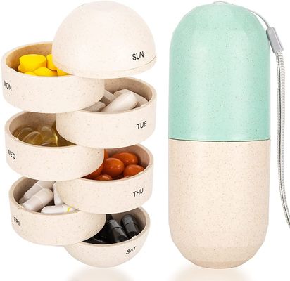 CE Approved Medical 7 Case Pill Case Pill Organizer Travel Tablet Container Pill Dispenser Box