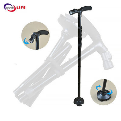 Hot Selling Home Care Folding Walking Cane Sticks  With Led Light For Elder