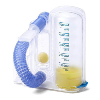 High quality 5000ML portable  respiratory Incentive lung spirometer exerciser for lung exercising