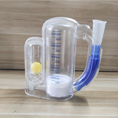 High quality 5000ML portable  respiratory Incentive lung spirometer exerciser for lung exercising