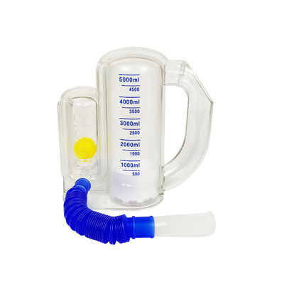 High quality 5000ML portable  respiratory Incentive lung spirometer exerciser for lung exercising