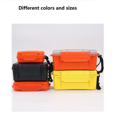 Passed IP68 ABS waterproof  case with transparent cover  for diver  keep goods  dry   tool holder  with strap  ABS container
