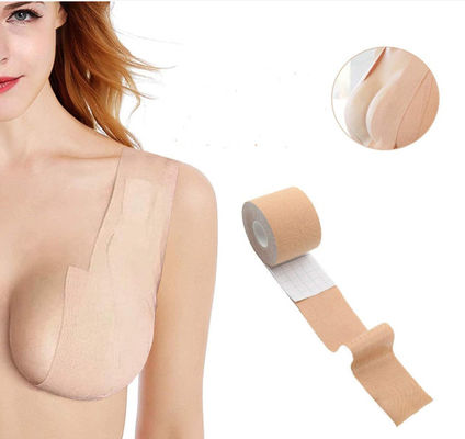 Amazon Hot Sell Elastic invisible Breast Lift Tape simple bra boob tape Waterproof Adhesive Breast Instantly Lift Up Boob Tape