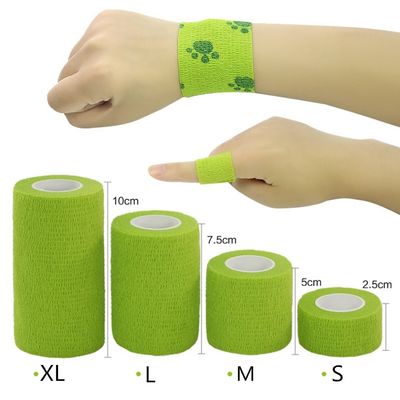 Colorful Sport Athletic Elastic Bandage Self Adhesive Wrap Tape Ankle Knee Arthrosis Cheap child pet cohesive bandage tape